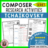 TCHAIKOVSKY Music Composer Study and Worksheets