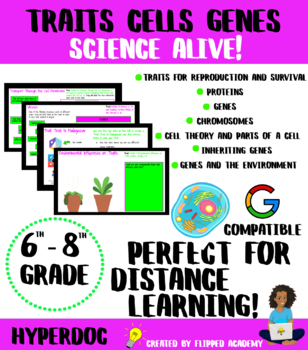 Preview of TCI Bring Science Alive! Traits, Cells and Genes HyperDoc Unit!