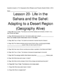TCI Geography Alive! (Regions and People): Lesson 20 Follo