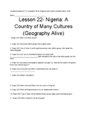TCI Geography Alive! (Regions and People): Lesson 22 Follo