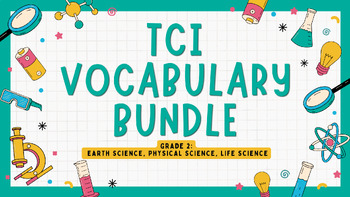 Preview of TCI Vocabulary BUNDLE Grade 2