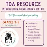 TDA Introduction, Conclusion & Restate Practice