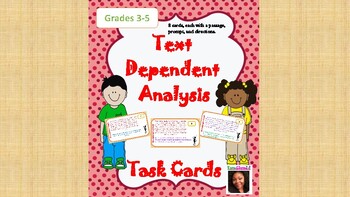 Preview of TDA Task Cards - Grades 3-5 Get Your Students Ready!