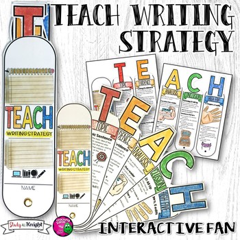 Preview of Teach Essay Writing Strategy Interactive Fan