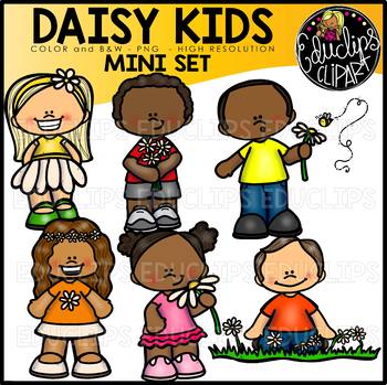 Daisy Kids Clip Art Set {Educlips Clipart} by Educlips | TPT
