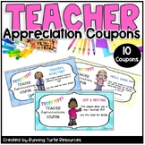 Teacher Appreciation Coupons, Staff Morale, From Sunshine 