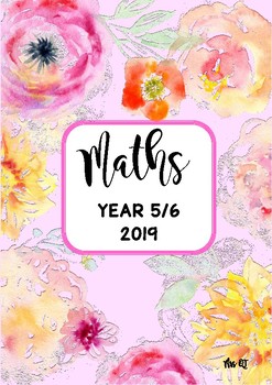 Preview of TEACHER BINDER COVERS- WATERCOLOUR FLORAL