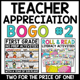 TEACHER BOGO DEAL #2 - First Grade NO PREP Activities & NO