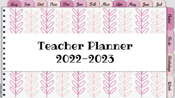 Preview of TEACHER DIGITAL PLANNER 2022-2023