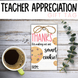 TEACHER GIFT TAGS - One Smart Cookie | Printable Tag | Tea