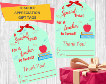 TEACHER GIFT TAGS / Printable Teacher Appreciation Gift Tags for Favors ...