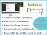 Self-Grading Editable Digital Notebook: Isotopes
