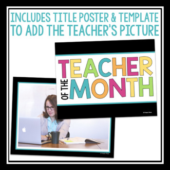 Teacher Of The Month Staff Room Bulletin Display By Presto Plans