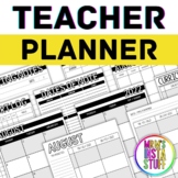 TEACHER PLANNER // EDITABLE AND PRINTABLE // YEARLY UPDATE