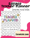 TEACHER PLANNER 23-24 | EDITABLE