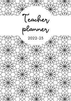 Preview of TEACHER PLANNER/ Editable, digital and printable (mandalas)