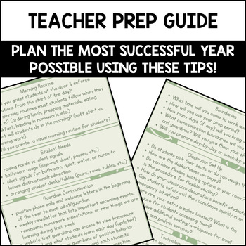 Preview of TEACHER PREP GUIDE (INTERVIEW Q'S INCLUDED!)