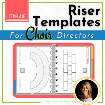 Preview of TEACHER RESOURCE Choir Riser Templates for Choral Classroom Seating Arrangements