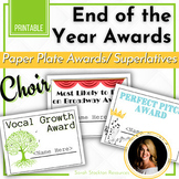 TEACHER RESOURCE End of the Year Choir Awards | Paper Plat