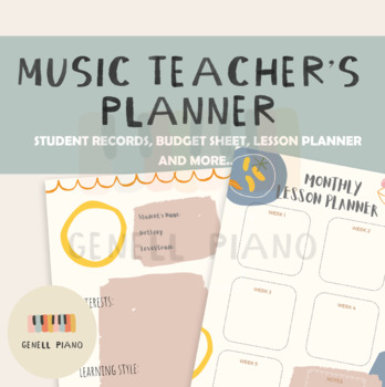 Preview of TEACHER'S PLANNER - Record Students' Particulars, Budget Sheets, Lesson fees,etc