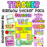 TEACHER STICKERS - RAINBOW