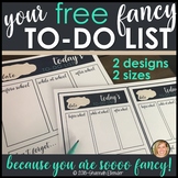 FREE TEACHER TO DO LIST PRINTABLE TEMPLATE: SHE'S SO FANCY