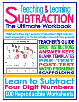 Preview of SUBTRACTION 4 Digit Numbers