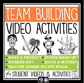Preview of Team Building Classroom Activities - Back to School Videos & Assignments Bundle