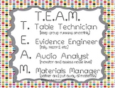T.E.A.M. ~ Cooperative Group Job Descriptions {Bright Dots}