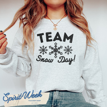 Preview of TEAM SNOW DAY SVG PNG File T-Shirt Design Teacher Shirt  Cricut DIY