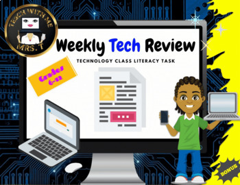 Preview of TECH REVIEW {integrating literacy into business & technology courses}