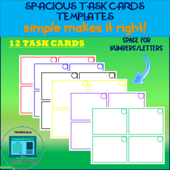 TECHDUCALIA TASK CARDS TEMPLATES: Simplicity | TPT
