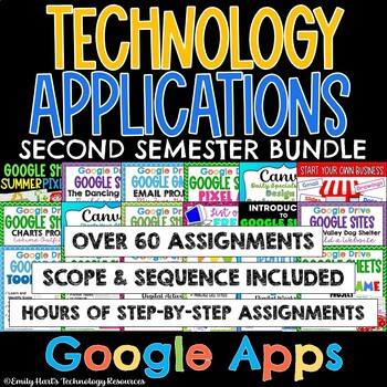 Preview of TECHNOLOGY APPLICATIONS COMPLETE COURSE - 2nd SEMESTER GOOGLE COMPUTER BUNDLE