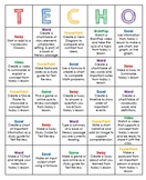 TECHO - Bingo Style Technology Homework Choice Board