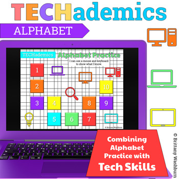 Preview of TECHademics - Alphabet Practice Digital Activities Web Based HTML5