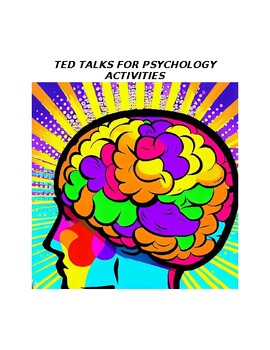 Preview of TED TALKS FOR PSYCHOLOGY ACTIVITIES