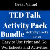 TED Talk Activity Pack Bundle 02 (Activity Packs 11-20) - 