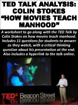 Preview of TED Talk Analysis: Colin Stokes “How Movies Teach Manhood”