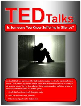 Preview of TED Talk: Is Someone You Know Suffering in Silence? (PDF Version)