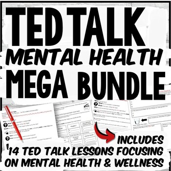 Preview of TED Talk Mega Bundle: 14 Lessons About Mental Health and Wellness