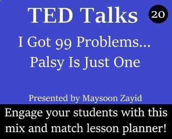 Preview of TED Talk Worksheet and Activity Pack - 20 - I Got 99 Problems...