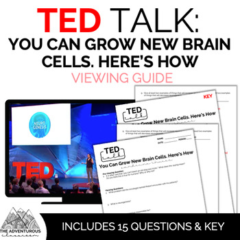 Preview of TED Talk: You Can Grow New Brain Cells. Here’s How Viewing Guide