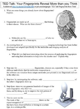 Fingerprint basics worksheet answers