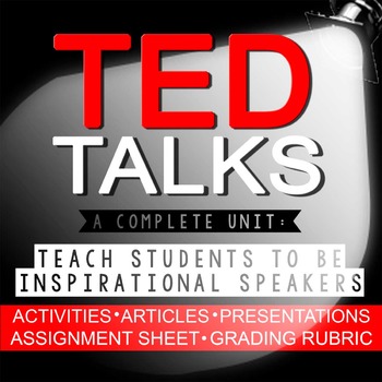 Preview of TED Talks in the Classroom: Teach students to be inspirational speakers