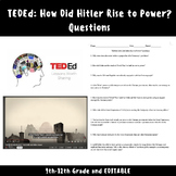 TEDEd: How Did Hitler Rise to Power? Questions