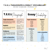 TEEL Paragraph & Essay Vocabulary Learning Guides in Paste