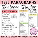 TEEL Paragraphs | Sentence Starters | Persuasive Writing |