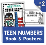 TEEN NUMBERS Book and Posters - Math Center - Kindergarten
