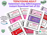 TEEN/YOUNG ADULT: Valentine's Day Coupons/Gift - 21 Coupon