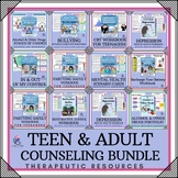 TEENAGER & ADULT THERAPY BUNDLE - Anger, Self Care, Goals,